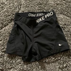 women’s Nike pro black spandex shorts size xs
